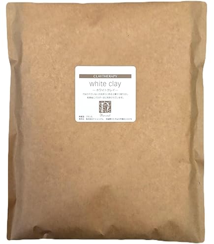お得な1kg❣️ホワイトクレイパウダー　カオリン　泥パック　ターンオーバー AromaFrance（アロマフランス） ホワイトカオリナイト 1kg 高純度